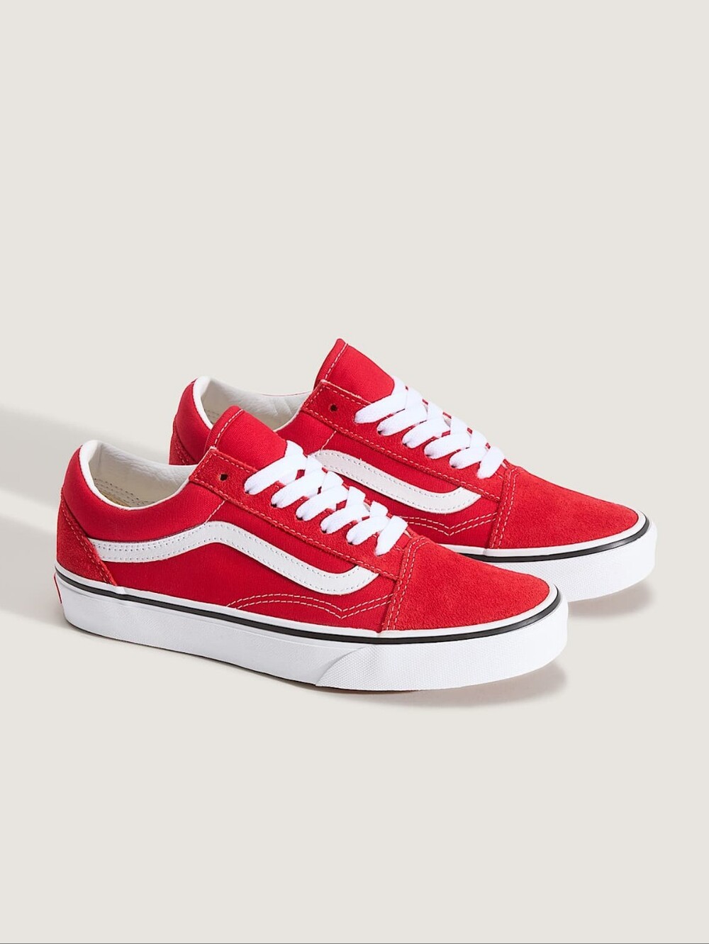 Vans Old Skool Red Suede Canvas Sneakers Women’s 8 Men’s 6.5